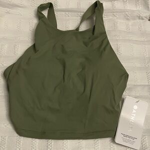 ATHLETA Palm Conscious Crop Bikini Top Small D-DD NWT